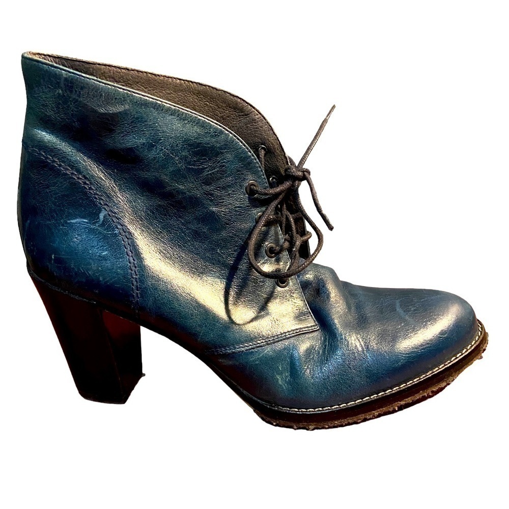 CARLO Pazolini Dark Teal Lace Up Bootie